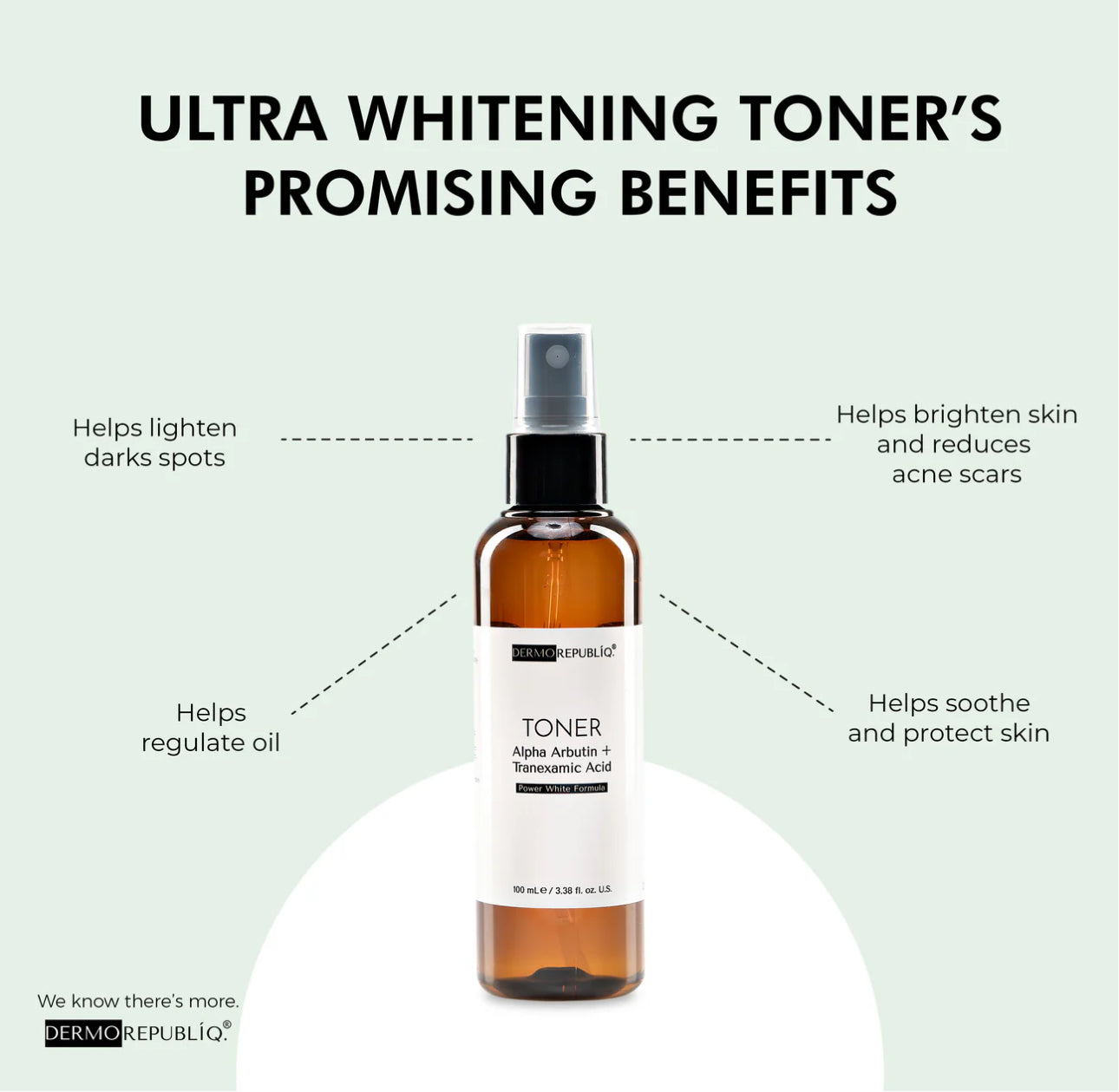 Dermorepubliq Alpha Arbutin + Tranexamic Acid Ultra Whitening Toner 100ml