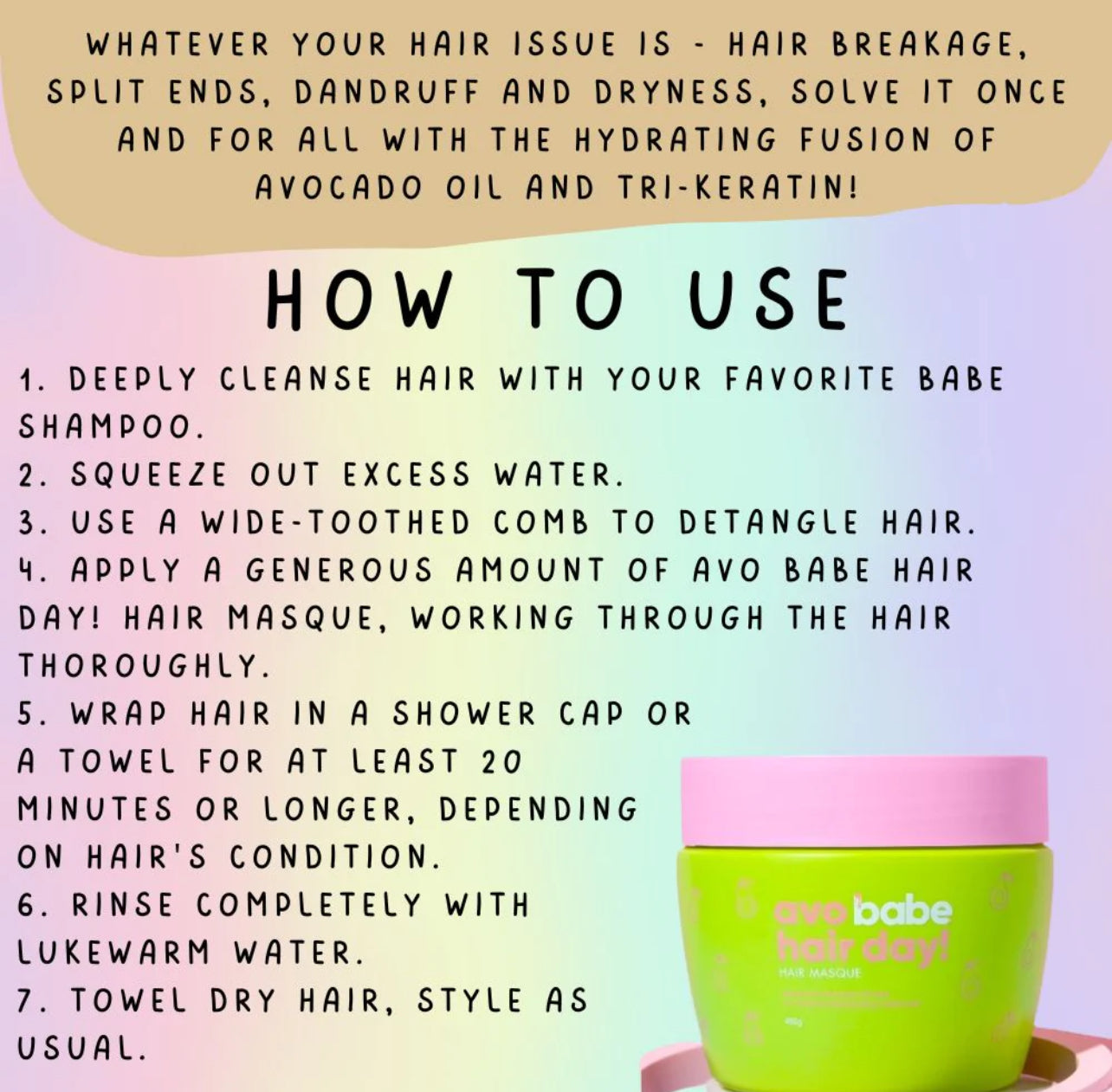 Babe Formula Avo Babe Hair Masque 400g
