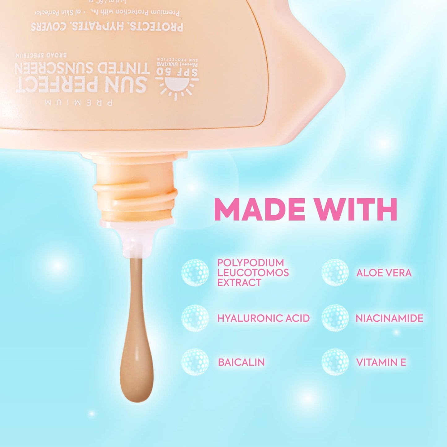 Hikari Skin Essentials SUN PERFECT Tinted Sunscreen UVA/UVB SPF50 50ml