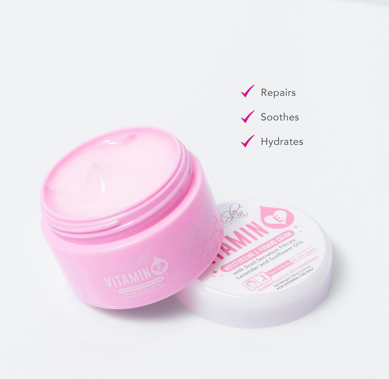 Brilliant Skin Vitamin E Moisturizing & Firming Cream 100g