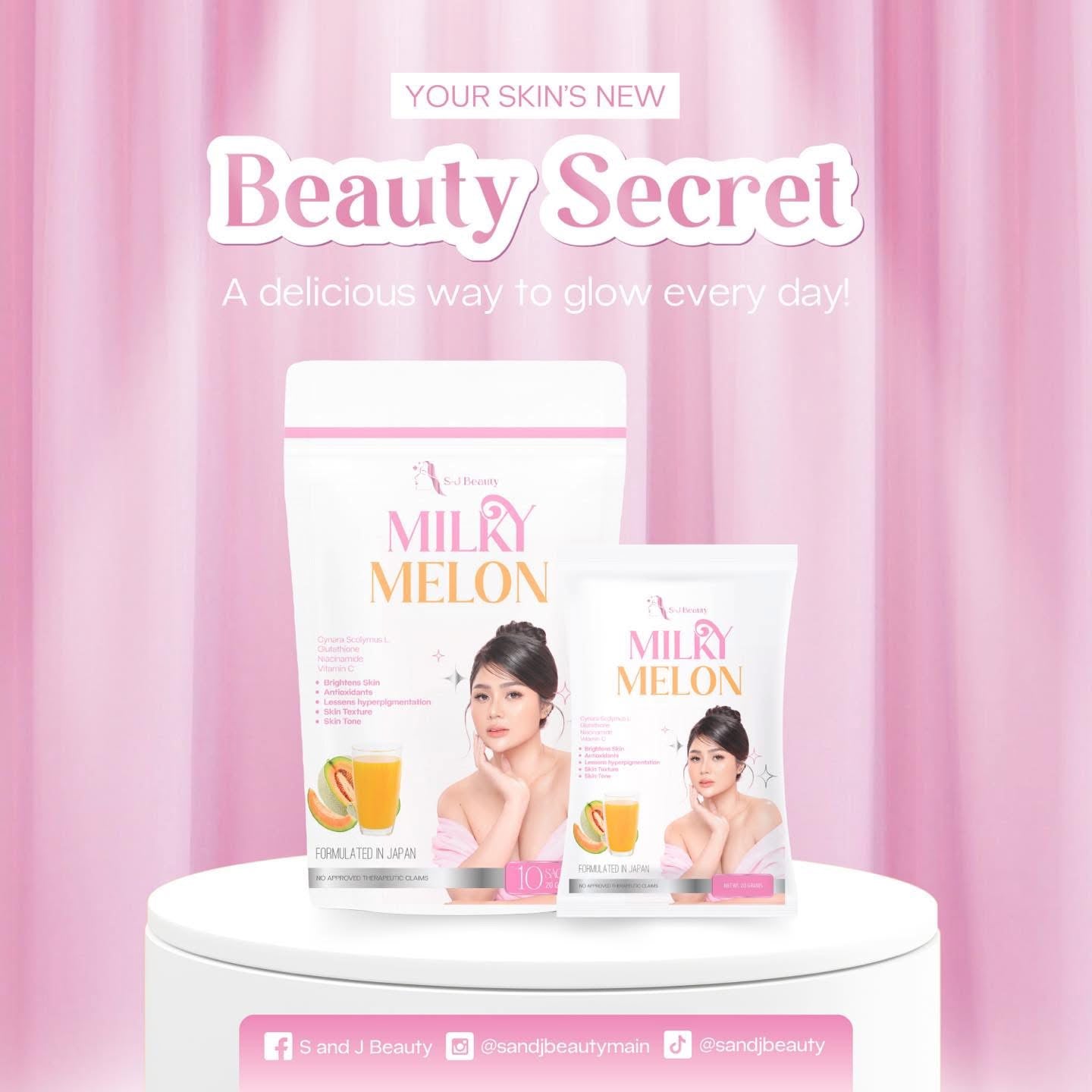S and J Beauty Milky Melon 10s