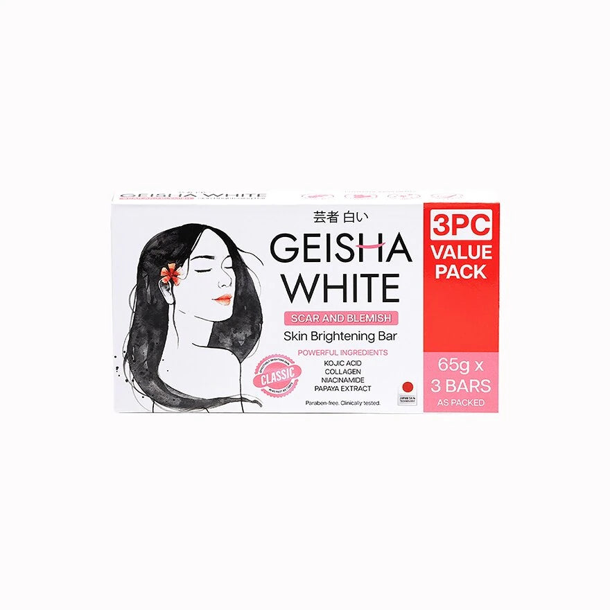 Geisha White Classic Bar 65g x 3