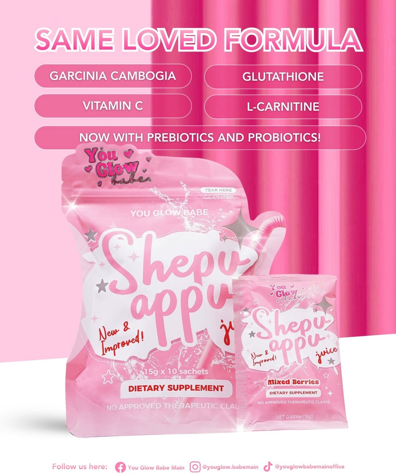 Shepu Appu (Shape Up) Juice 10s New Packaging