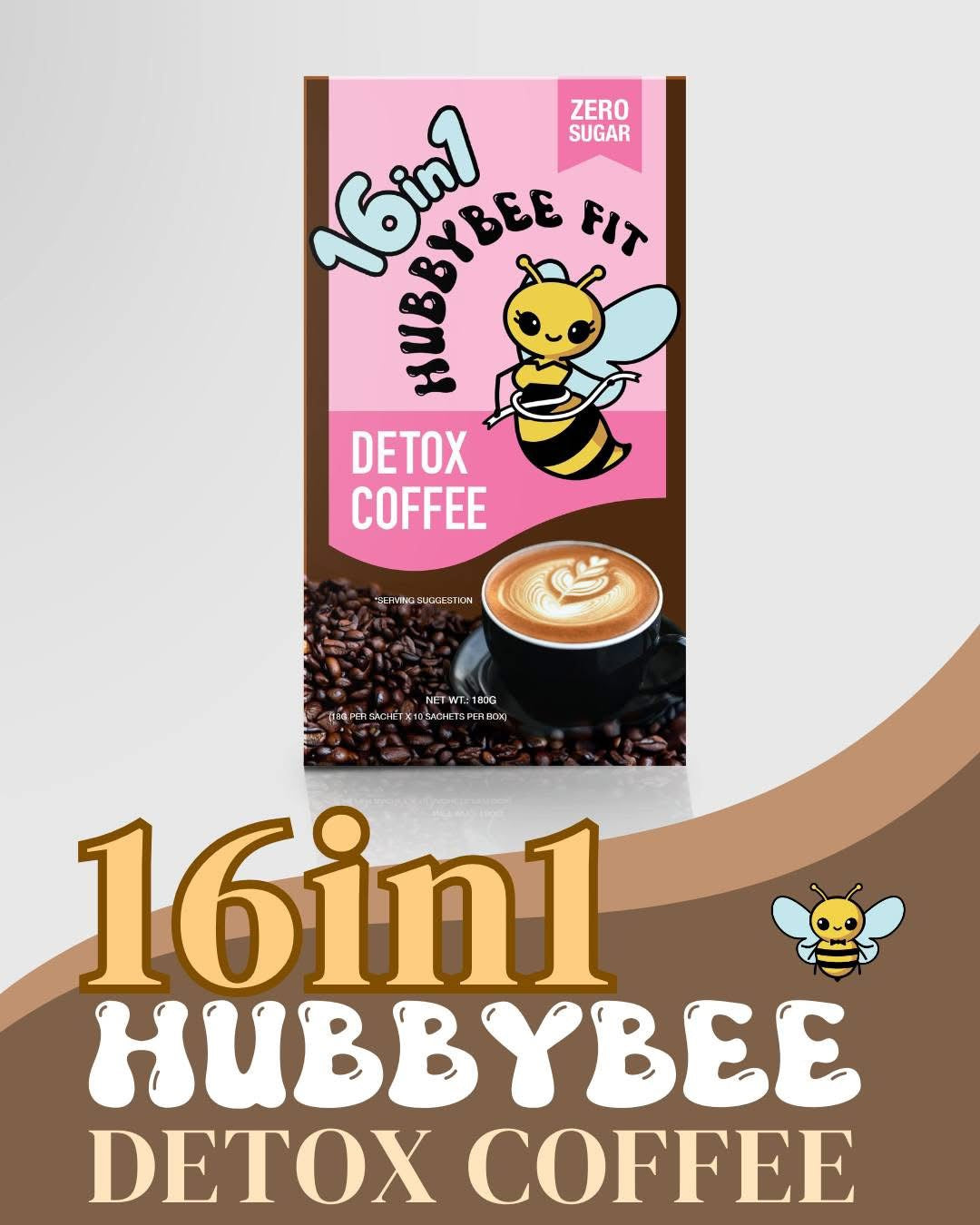 HubbyBee Detox Coffee Mix (16-in-1) 10s