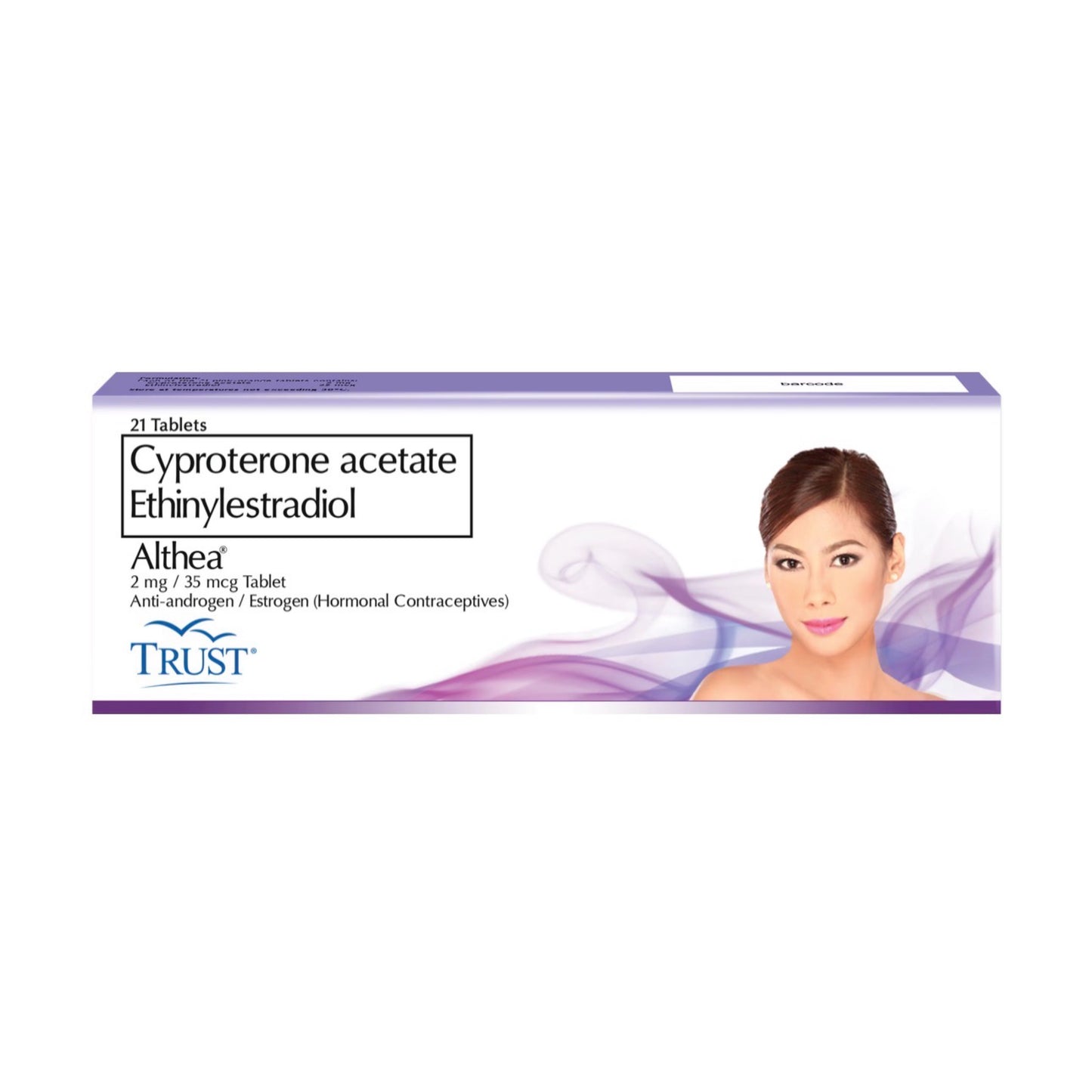 Althea Cyproterone Acetate Ethinyl Estradiol 2 mg/35 mcg Tablets (21 Tablets)