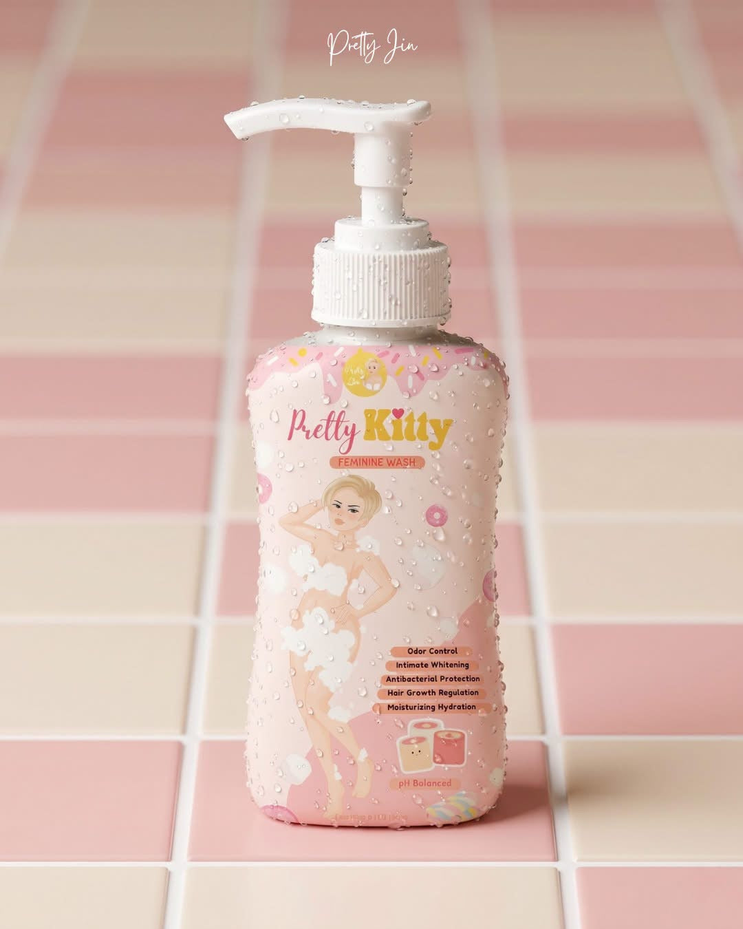 Pretty Kitty Feminine Wash by Pretty Jin - pH Balanced, Odor Control, Hydrating Care for Intimate Areas 100ml