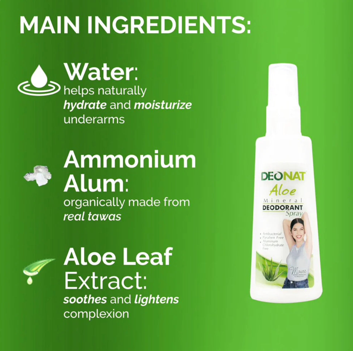 Deonat Aloe Mineral Deodorant Spray 100ml