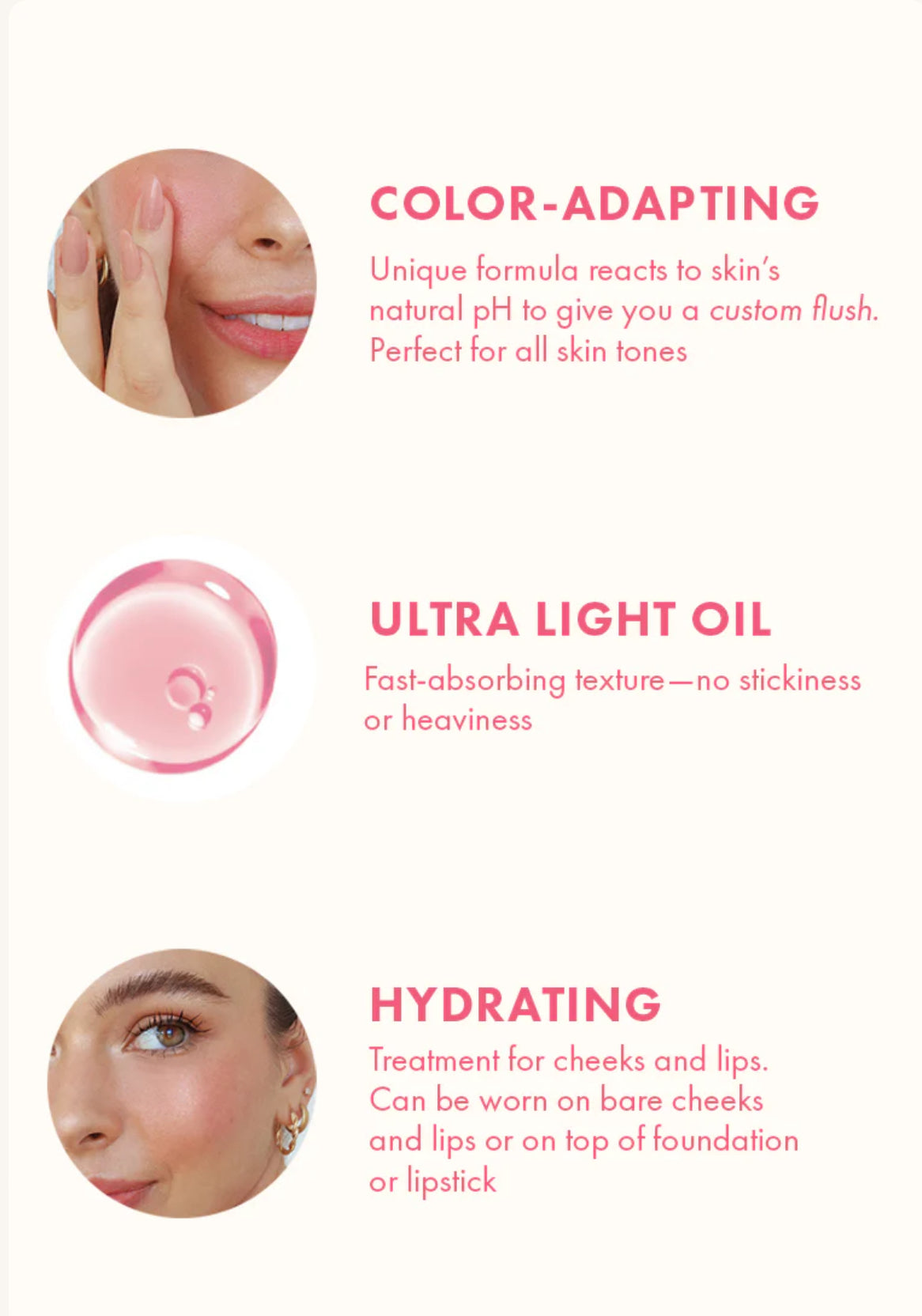 Blk Fresh Color Adapting Lip And Cheek Oil (Choose a Shade)