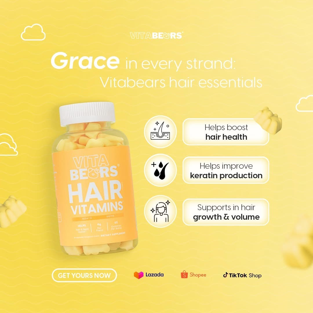 Vitabears Hair Vitamins 60 Gummies