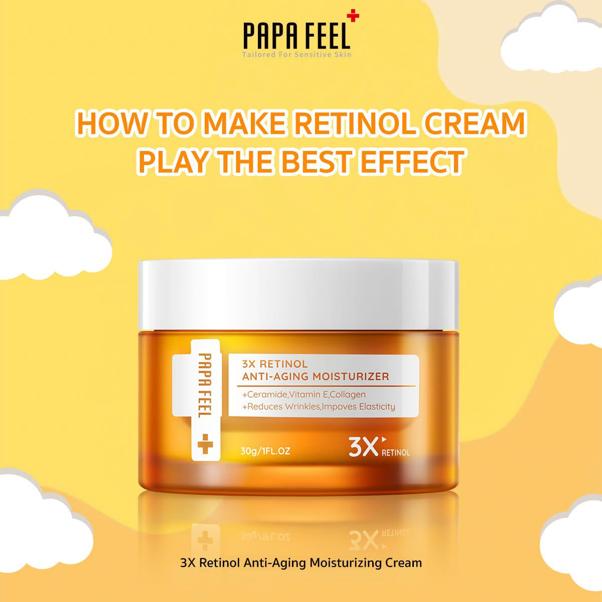 PAPA FEEL 3X Retinol Anti-Aging Moisturizer Cream 30g