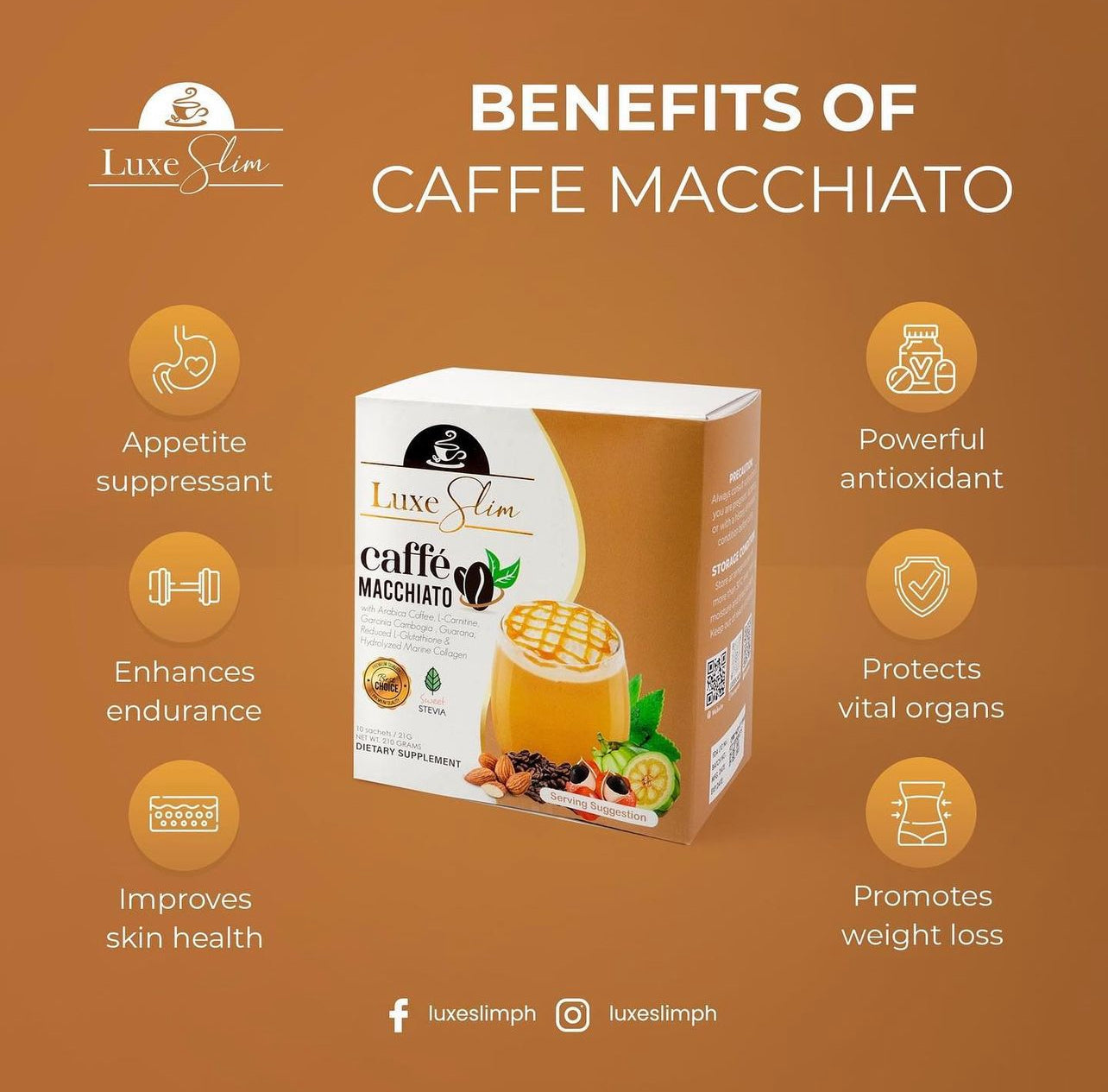Luxe Slim Caffe Macchiato 8s