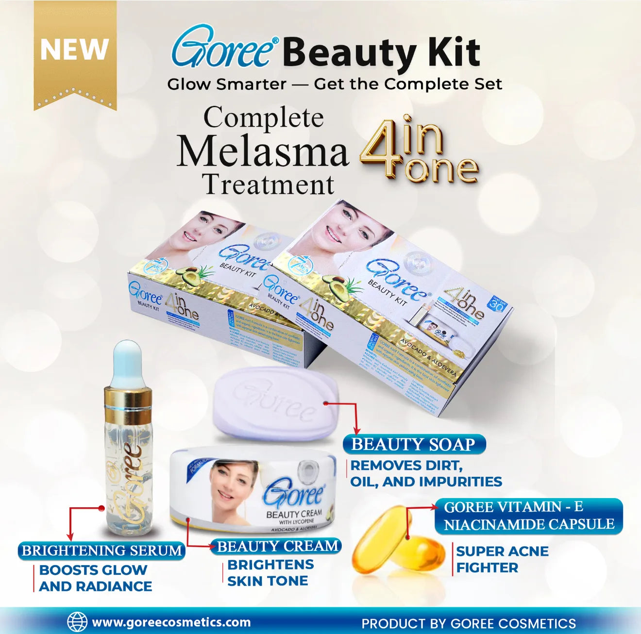 Goree 4-in-1 Beauty Kit (Melasma Treatment)