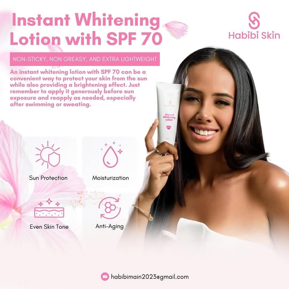 Habibi Skin Instant Whitening Lotion SPF70 100ml