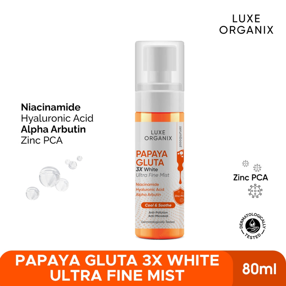Luxe Organix Papaya-Gluta Ultra Fine Mist 80ml