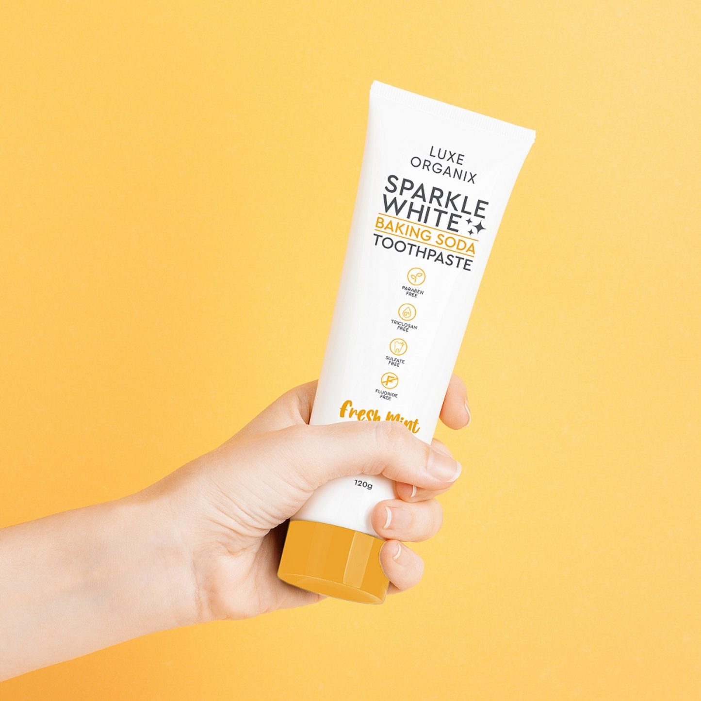 LUXE ORGANIX Sparkle White Baking Soda Toothpaste 120g