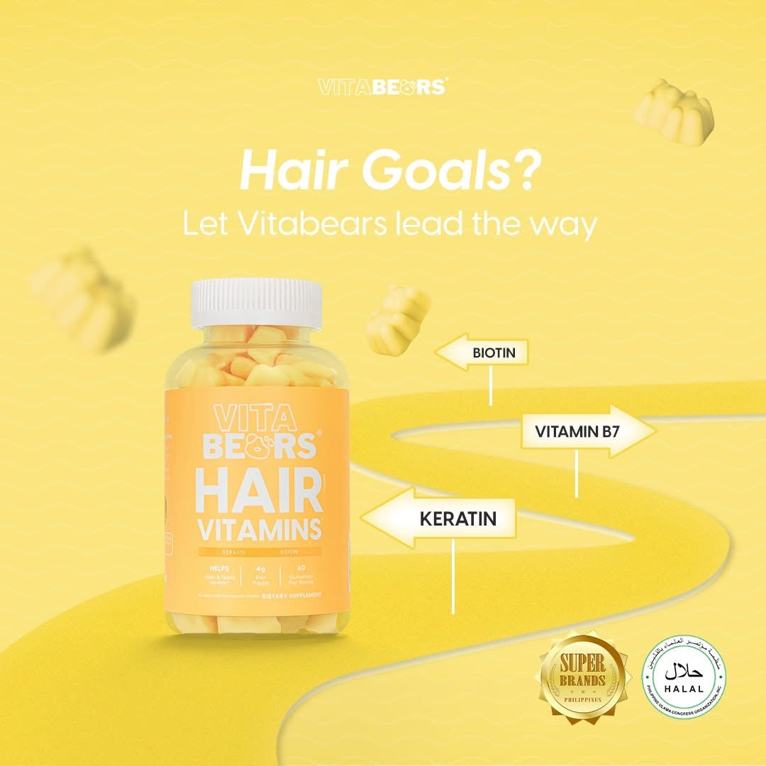 Vitabears Hair Vitamins 60 Gummies