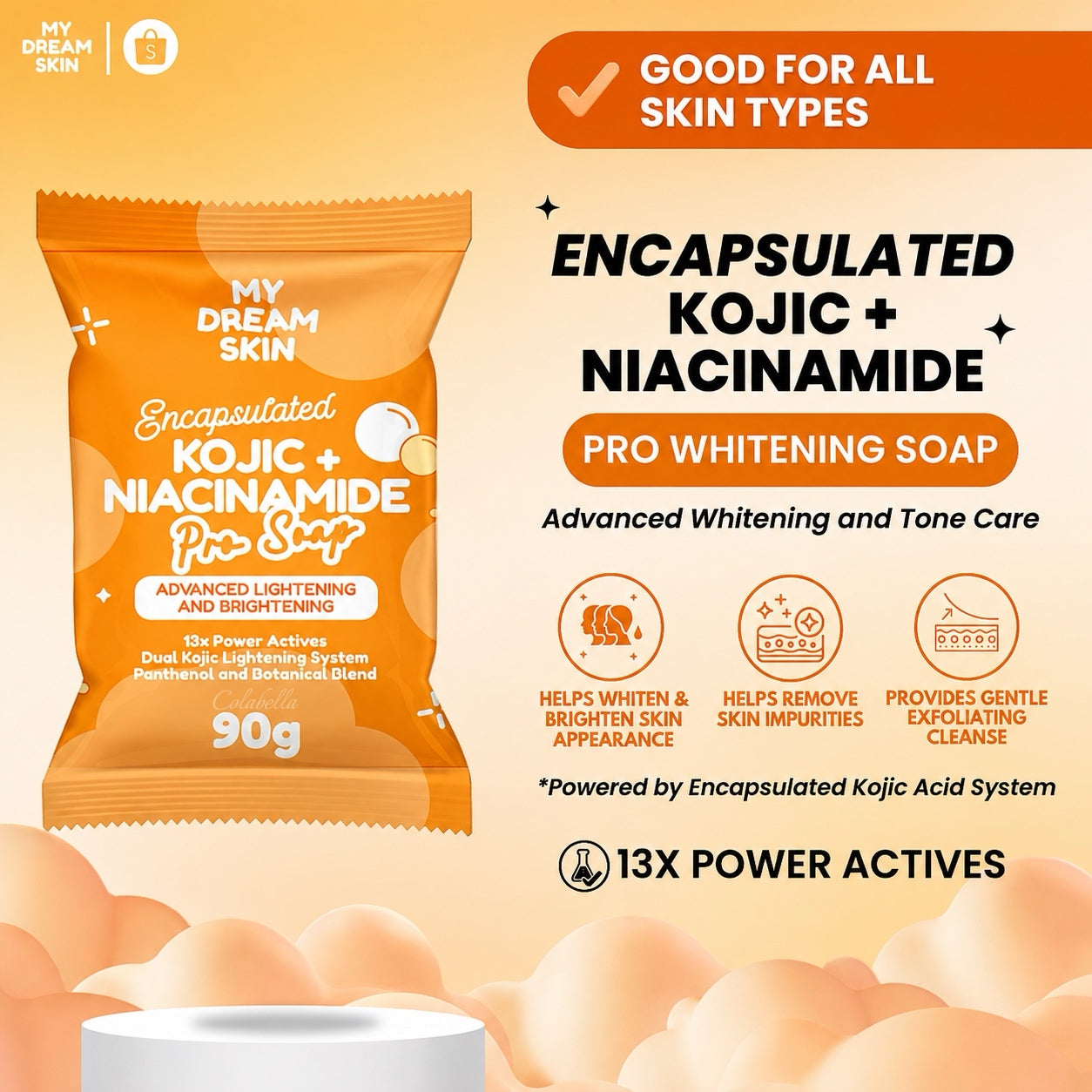 My Dream Skin Encapsulated Kojic + Niacinamide Pro Soap 90g