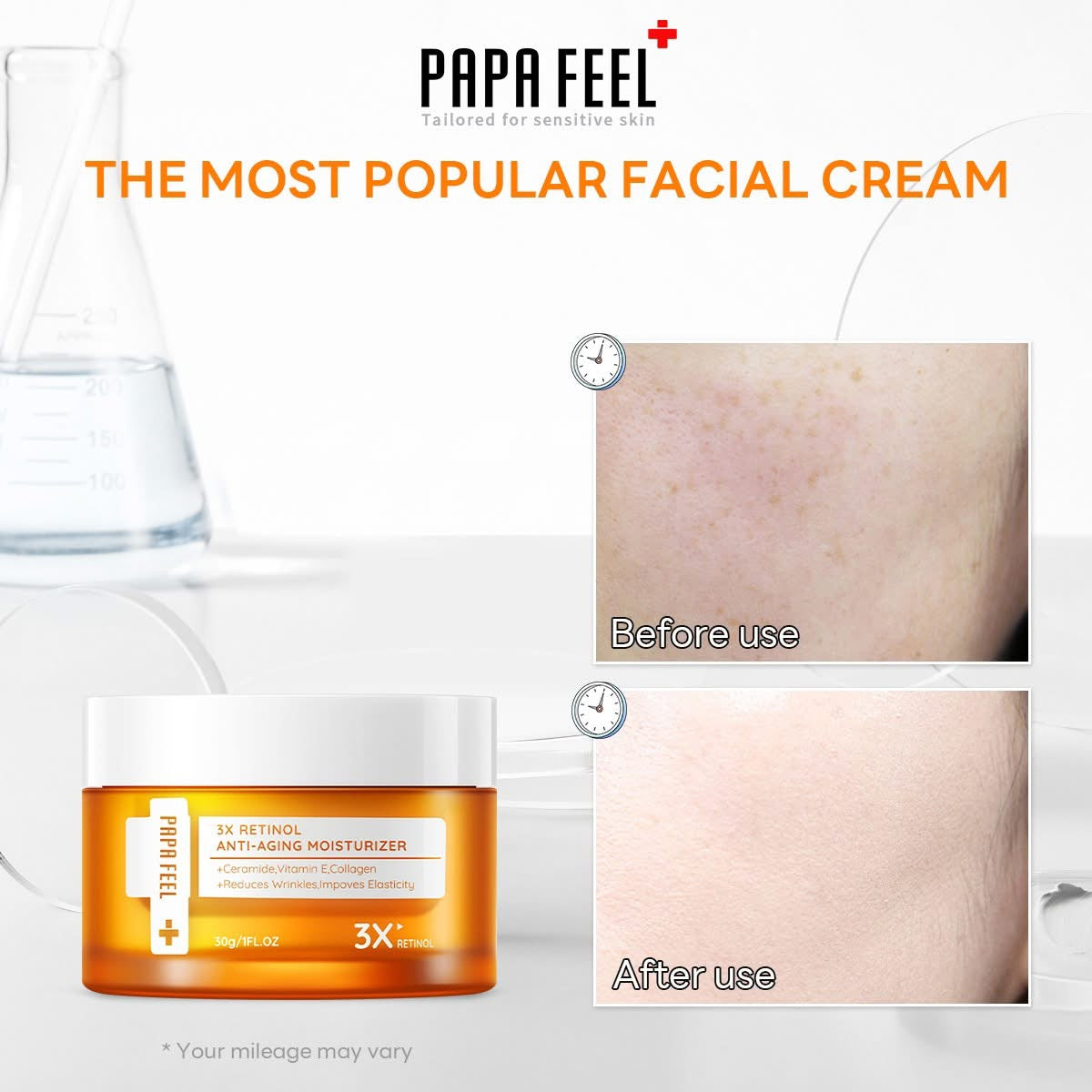 PAPA FEEL 3X Retinol Anti-Aging Moisturizer Cream 30g