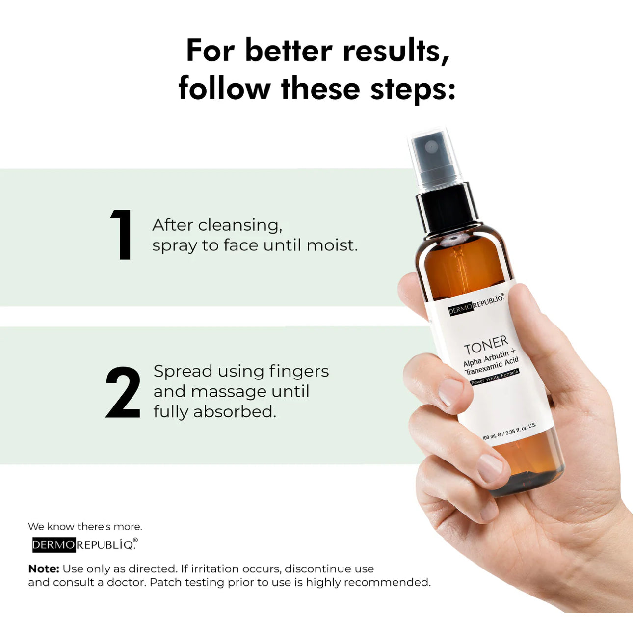 Dermorepubliq Alpha Arbutin + Tranexamic Acid Ultra Whitening Toner 100ml