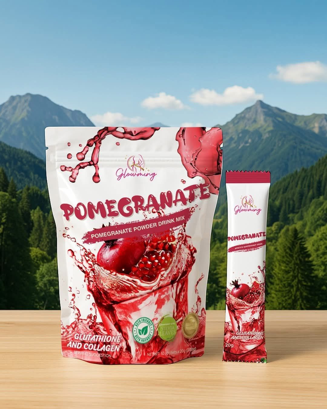 Glowming Pomegranate Detox Drink 10s