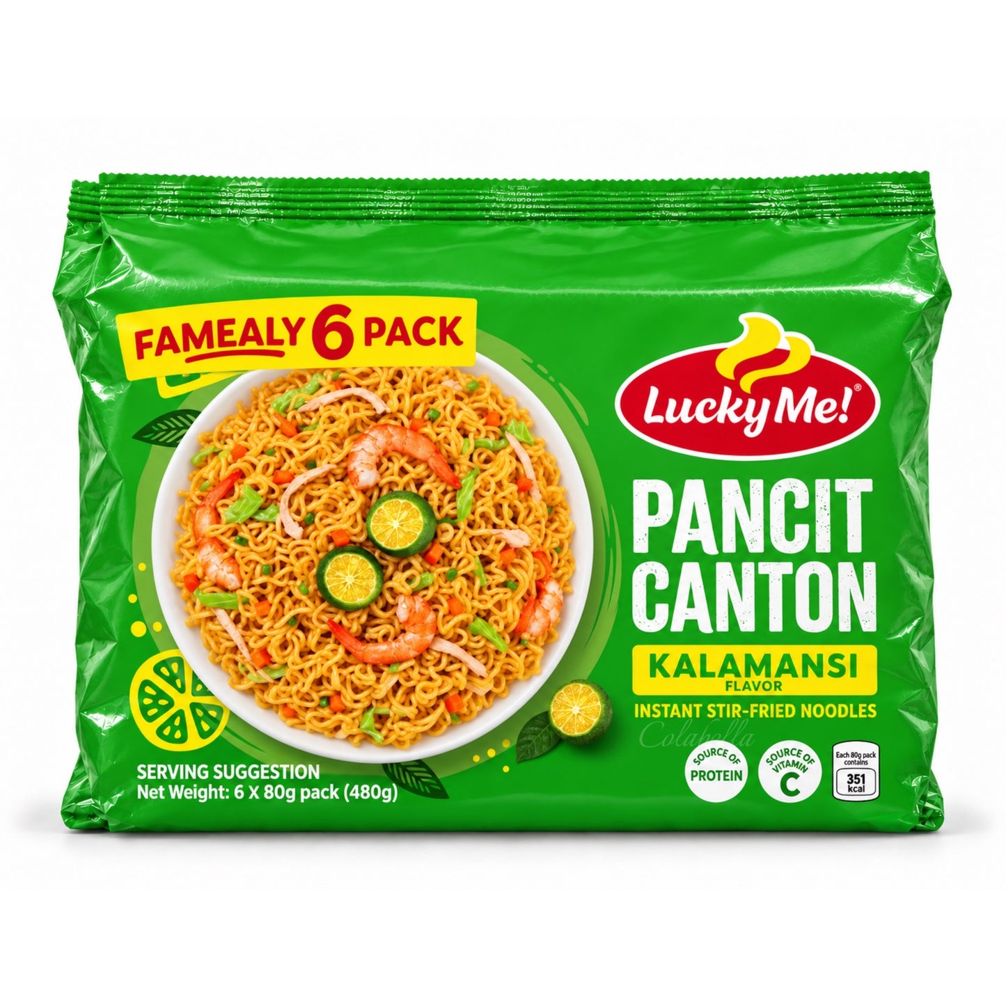 Lucky Me Pancit Canton Kalamansi 6s