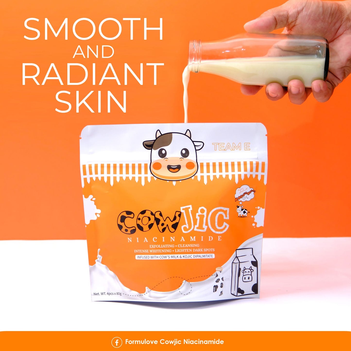 Cowjic Niacinamide Soap by Formulove 4pcs x 80g