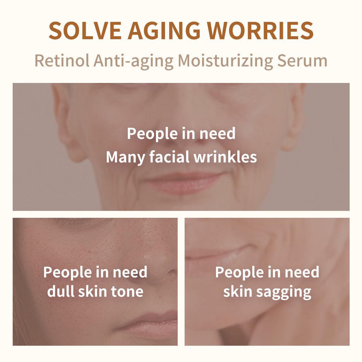 PAPA FEEL 3X Retinol Anti-Aging Serum Reduce Wrinkles Skin Smooth 20ml