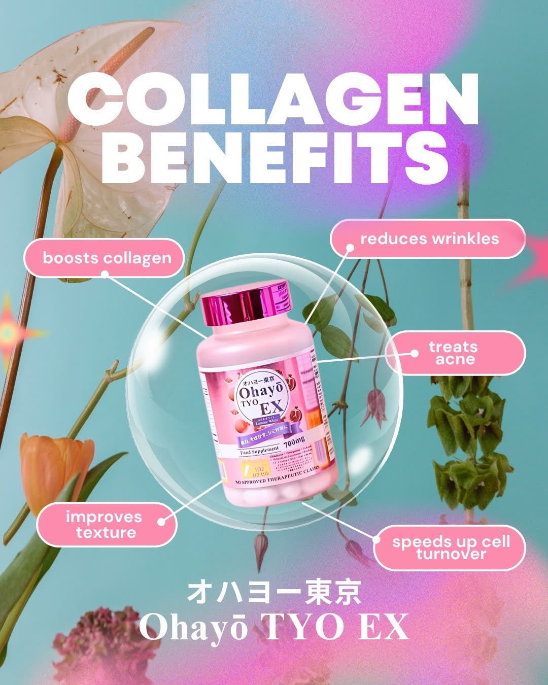 Ohayo TYO EX Lumine White 60 Capsules