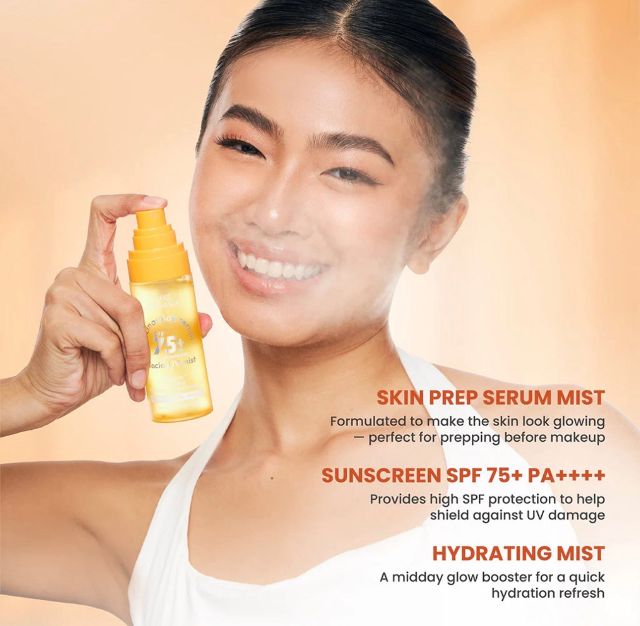 Luxe Organix Niacinamide Serum Facial UV Mist SPF 75+ PA++++ 80ml