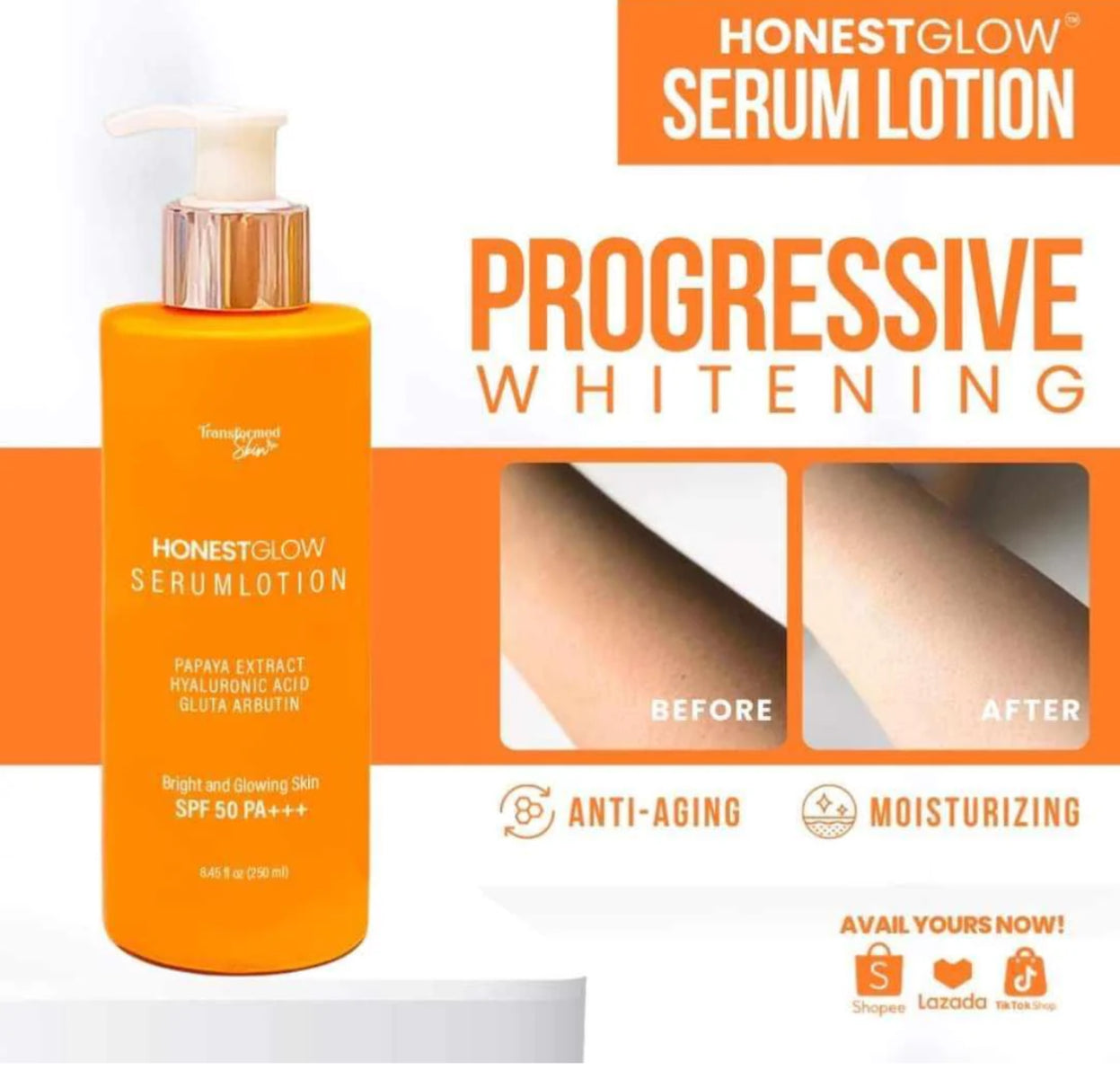 Honest Glow Serum Lotion 250ml