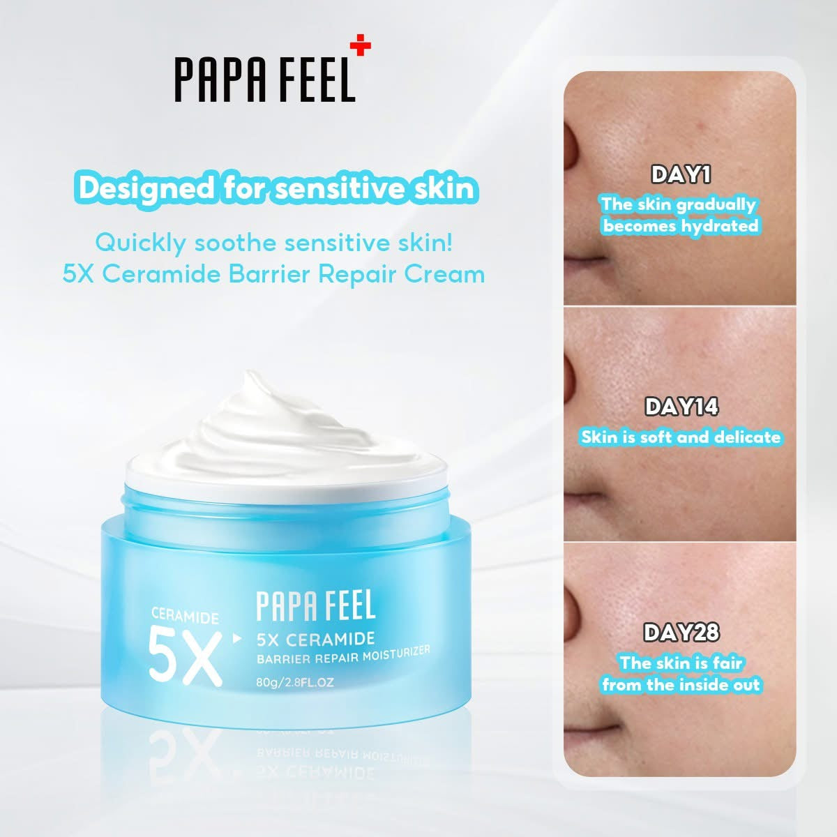 PAPA FEEL 5X Ceramide Barrier Repair Moisturizer 30g