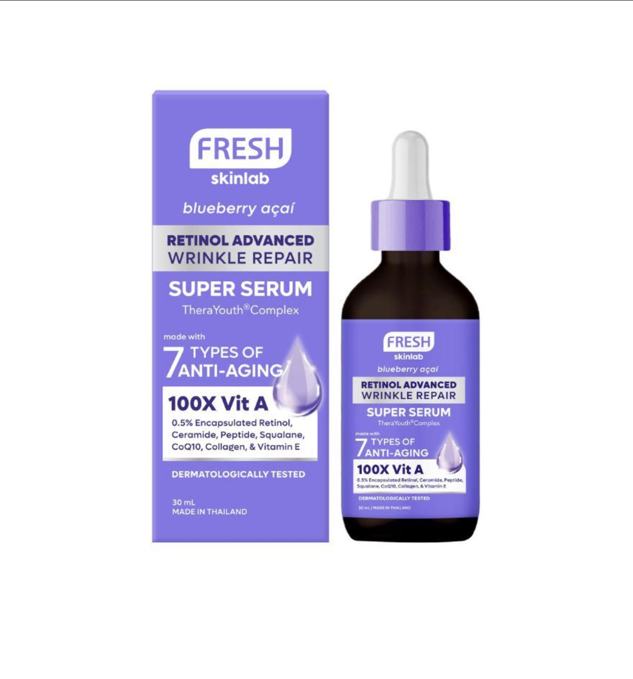 美容液 Skinlab retinol wrinkle repair set Fresh Skinlab Retinol Advanced Wrinkle Repair Super Serum 30ml