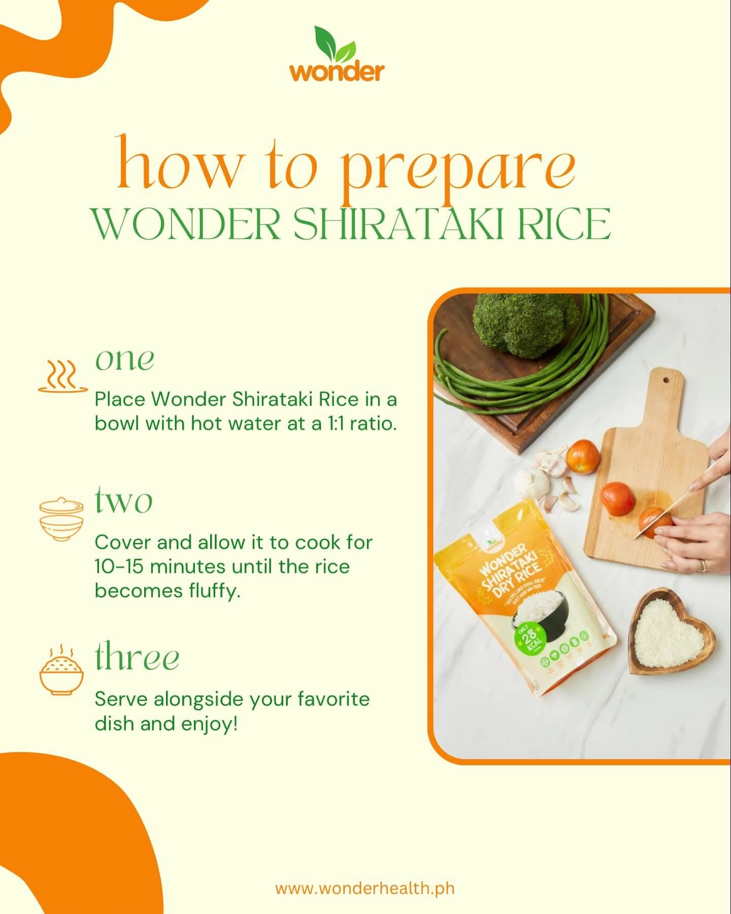 Wonder Dry Shirataki Rice 500g