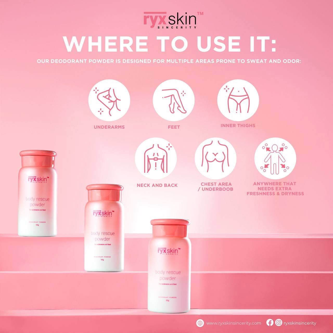 RYX Skin Body Rescue Powder 50g