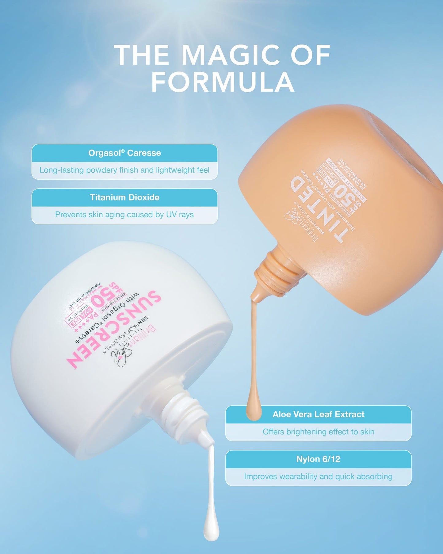Brilliant Skin Sunprofessional Tinted Sunscreen with Orgasol SPF50 PA++++