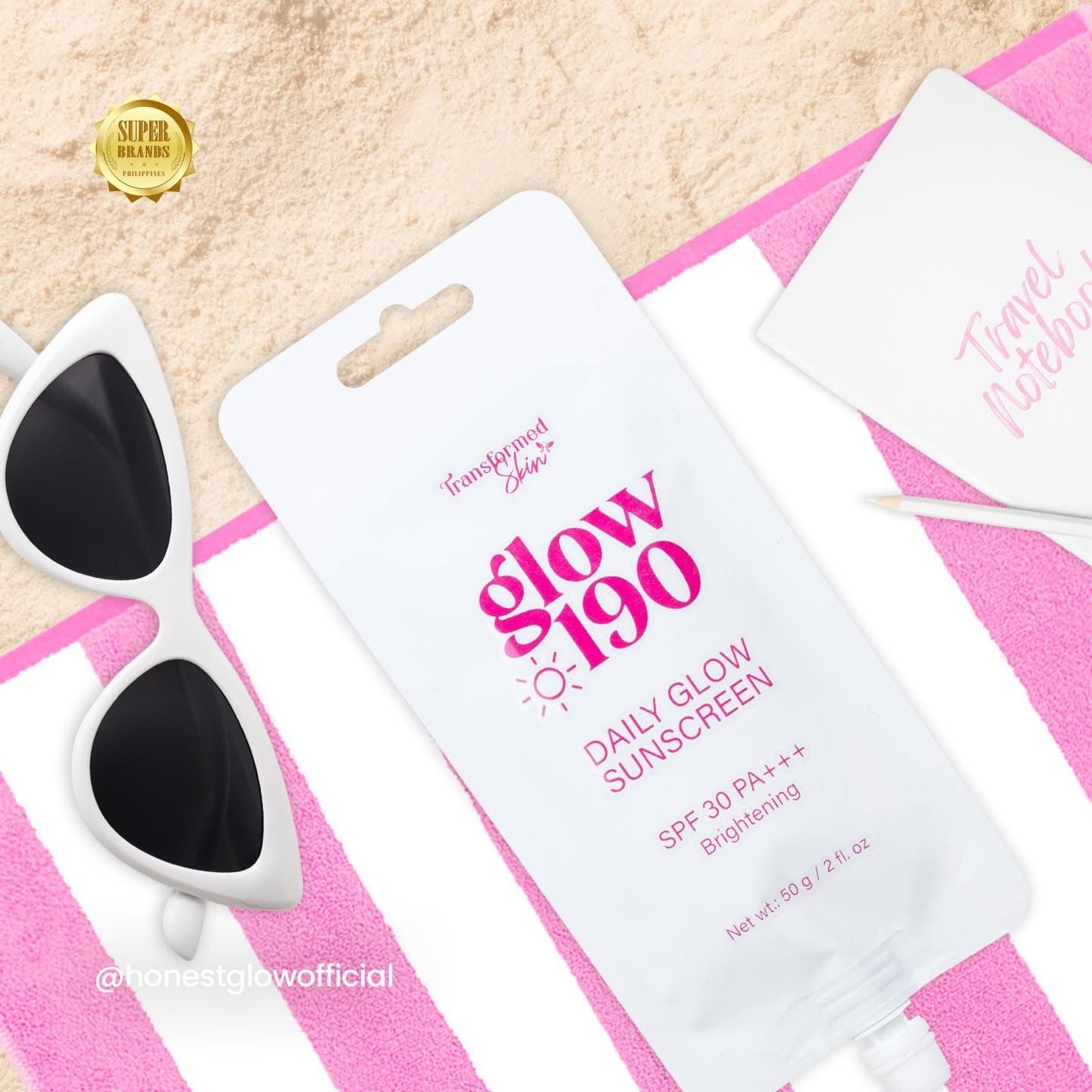 Honest Glow 190 Sunscreen SPF 30 PA+++ 50g