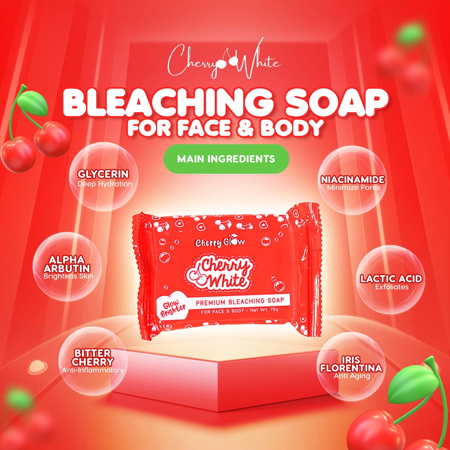 Cherry White Bleaching Soap