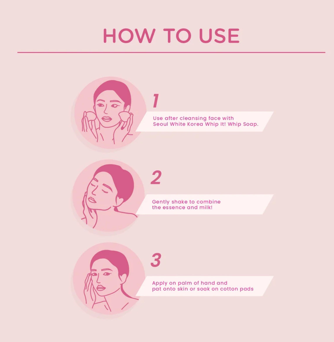 Seoul White Korea Glow Serum (AHA, BHA) Double Essence Toner 150ml