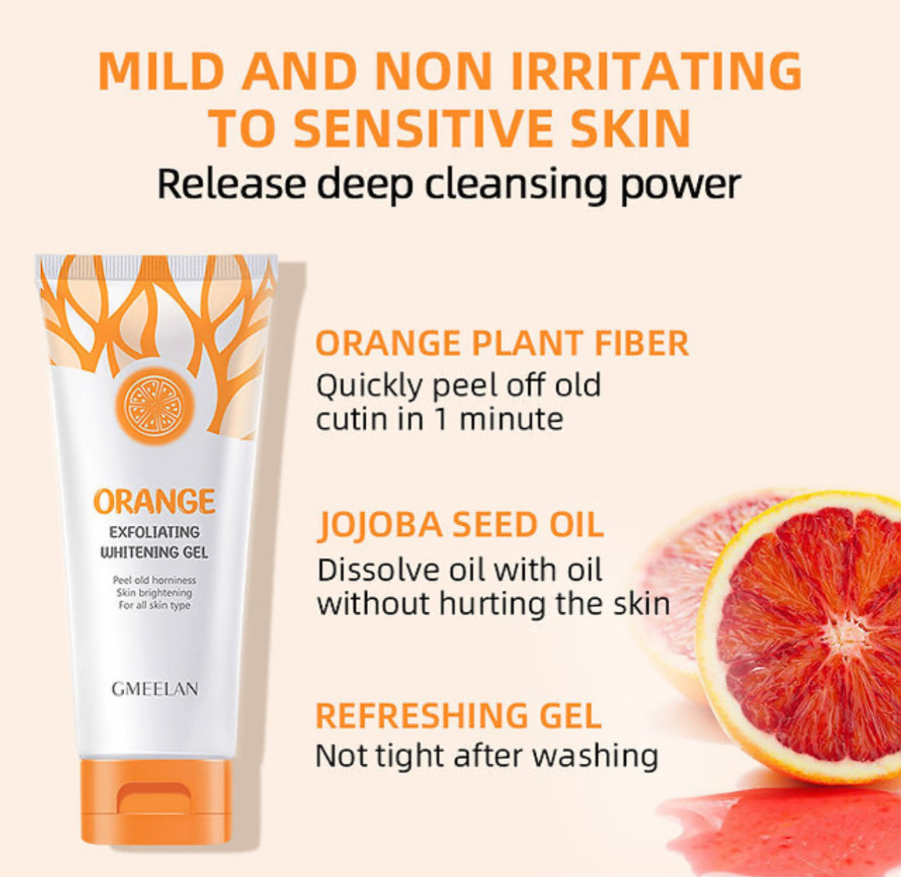 Gmeelan Orange Exfoliating Whitening Gel 50g