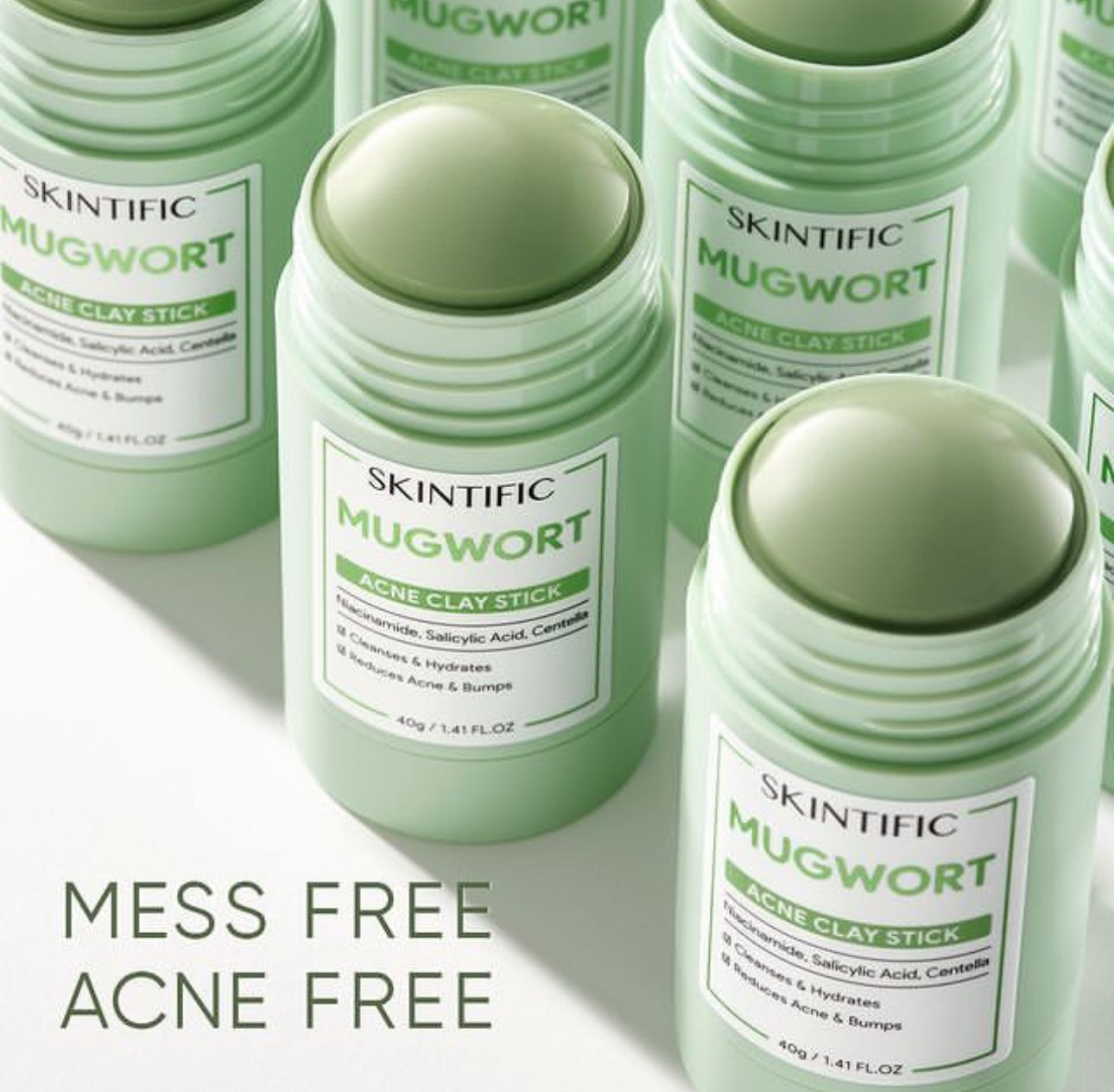 SKINTIFIC Mugwort Acne Clay Stick 40g