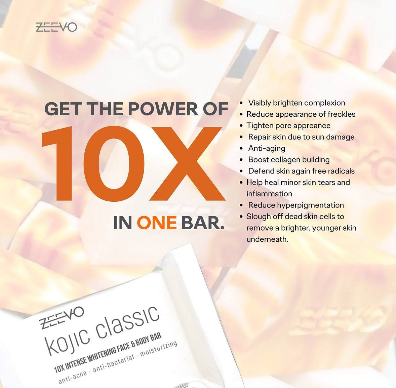 Zeevo Kojic Classic Soap with 10x Whitening 135g