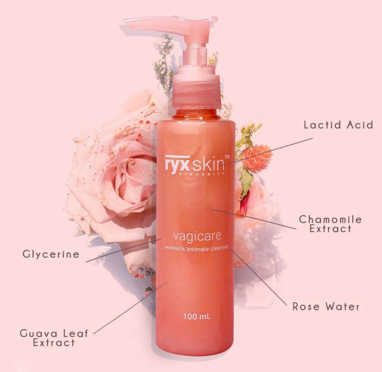 RYX Skin Vagicare Feminine Wash 100ml