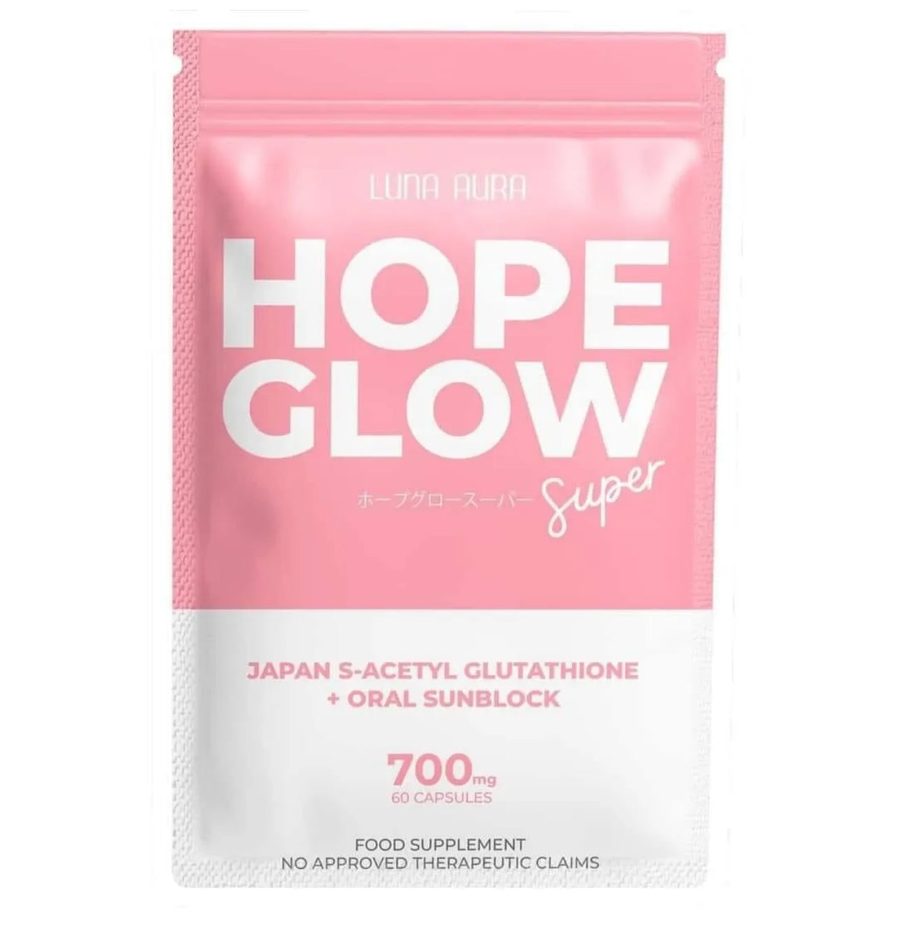 Luna Aura Hope Glow Super Glutathione Capsules 60 Caps Colabella Luna Aura Hope Glow Super Glutathione Capsules 60 Caps Colabella