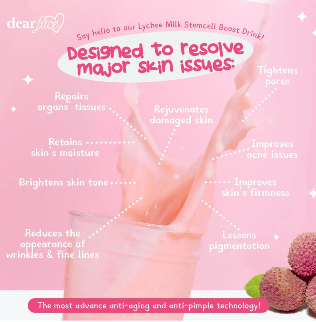 Dear Face Beauty Milk Premium Japanese Lychee Swiss Stemcell Drink