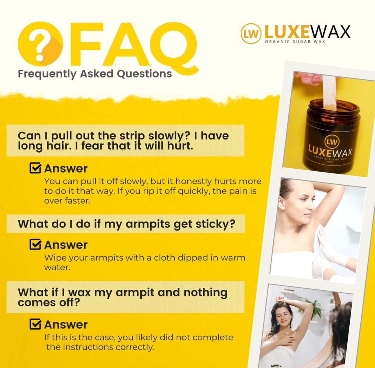 Luxewax Organic Sugar Wax Kit 350g