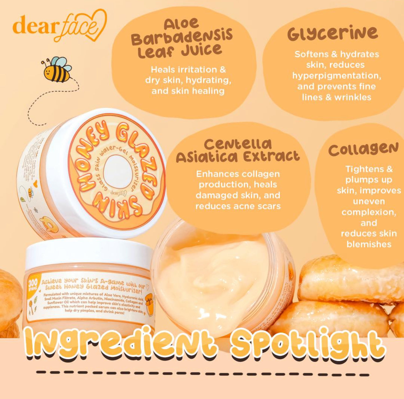 Honey Glazed Skin Glass Skin Water-Gel Moisturizer 300g
