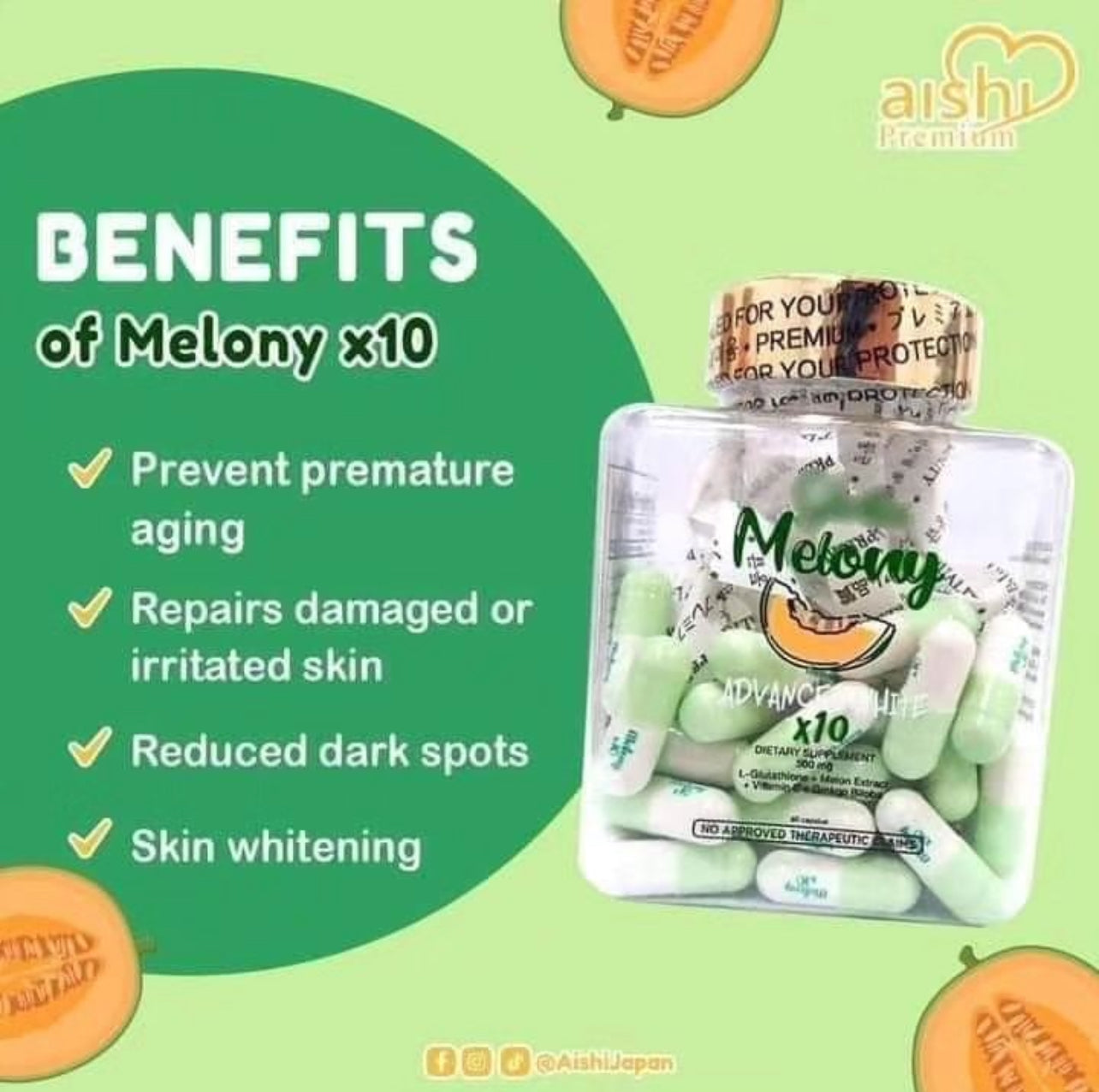 Aishi Premium Gluta Melony Advanced White