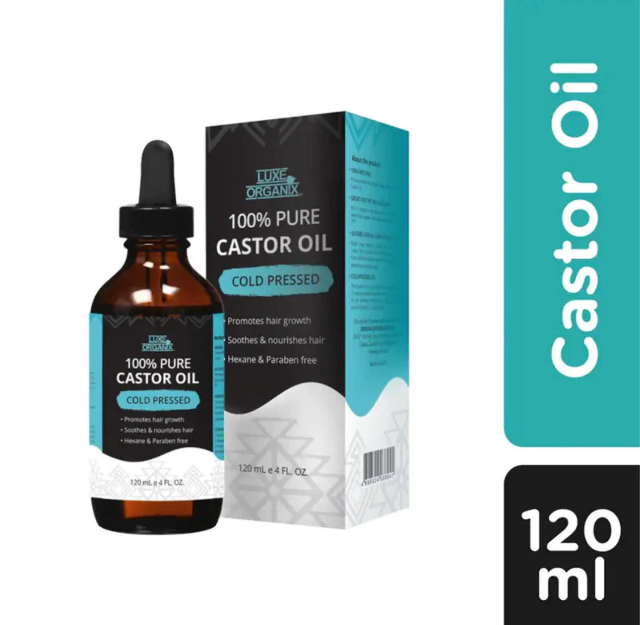 Luxe Organix Castor Oil Drops 120ml