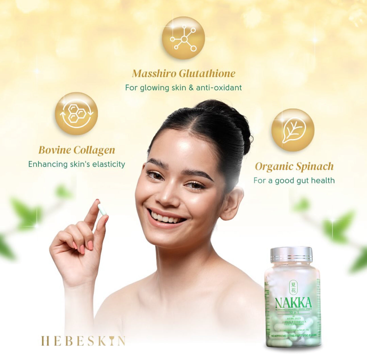Nakka Glutathione by HebeSkin 30capsules
