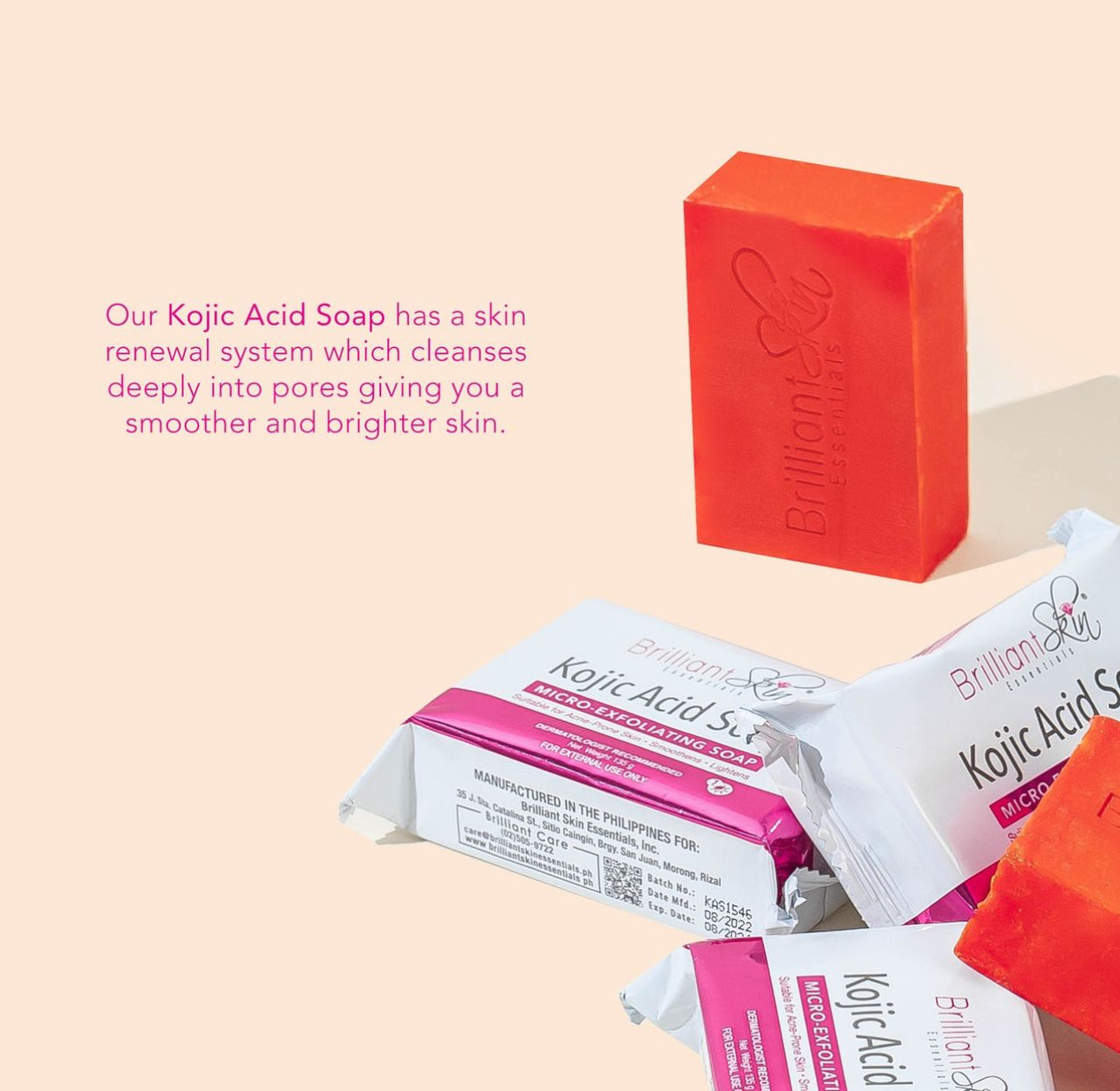 Brilliant Skin Essential Kojic Acid Bar Soap 135g